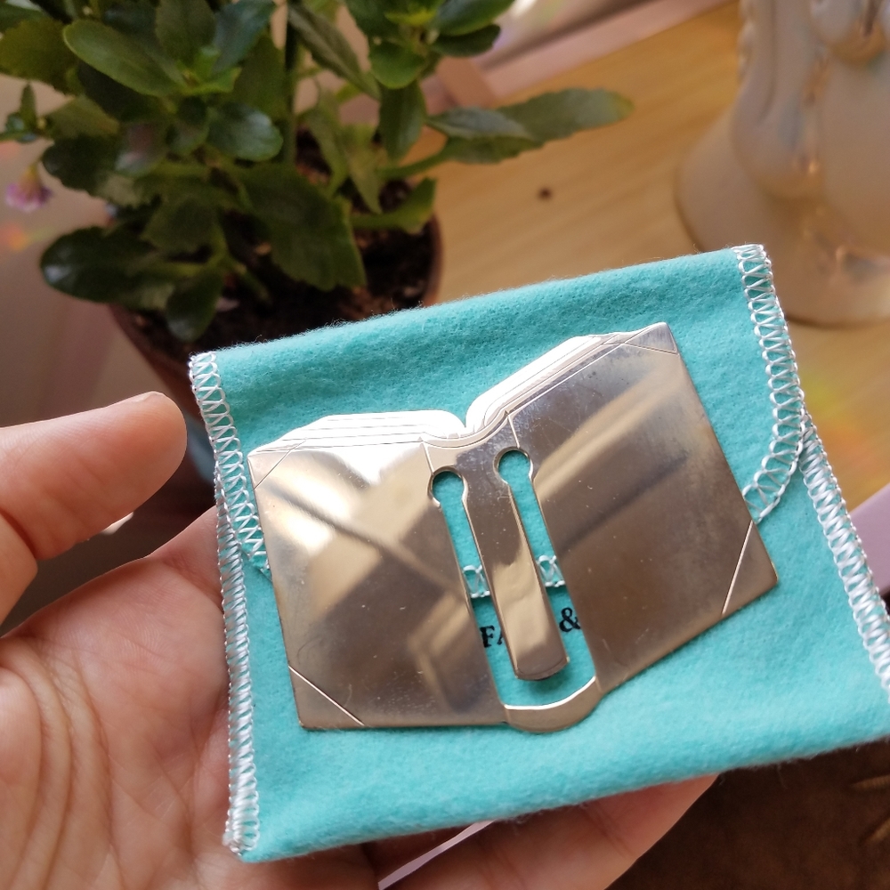 Vintage Tiffany Sterling Silver Book Bookmark